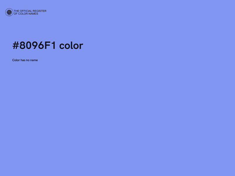 #8096F1 color image