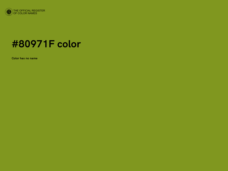 #80971F color image
