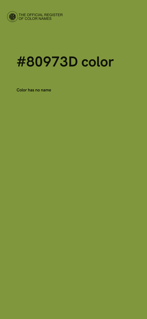 #80973D color image