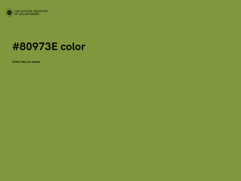 #80973E color image
