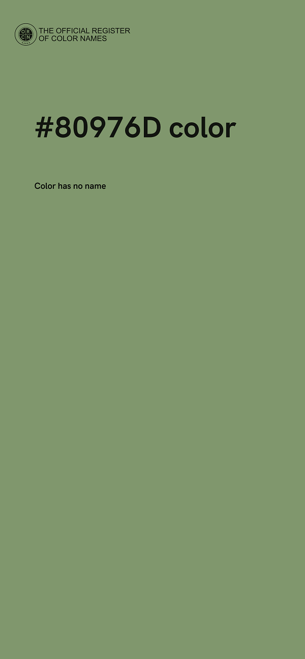 #80976D color image