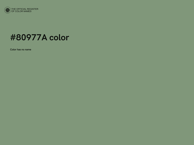 #80977A color image