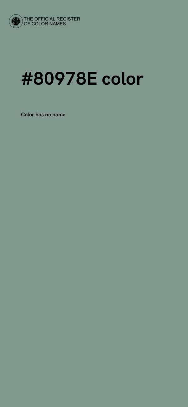 #80978E color image