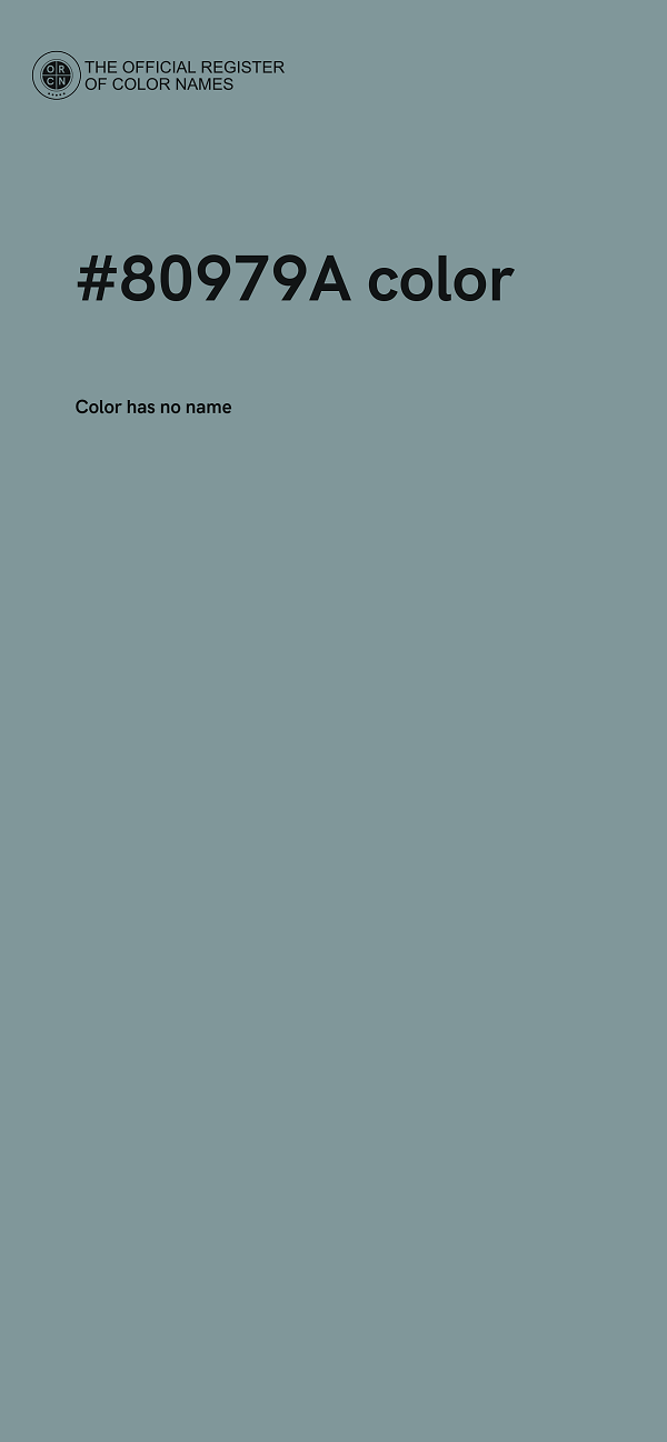 #80979A color image