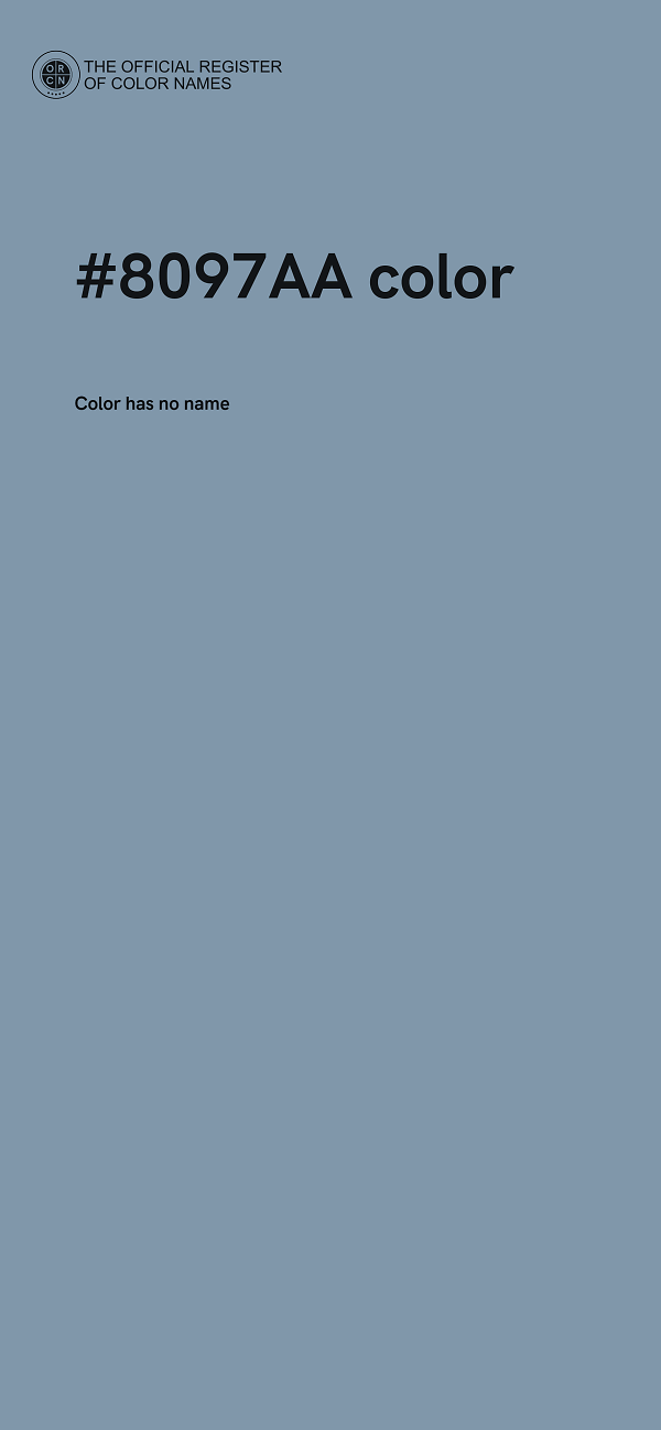 #8097AA color image