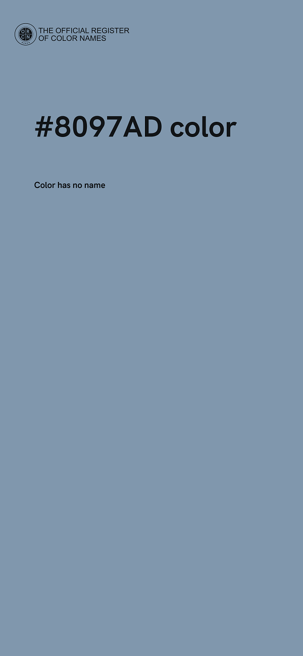#8097AD color image