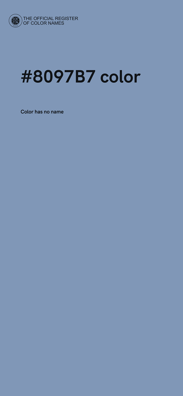 #8097B7 color image