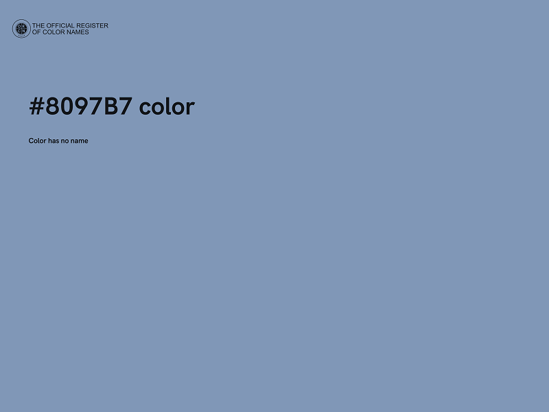 #8097B7 color image