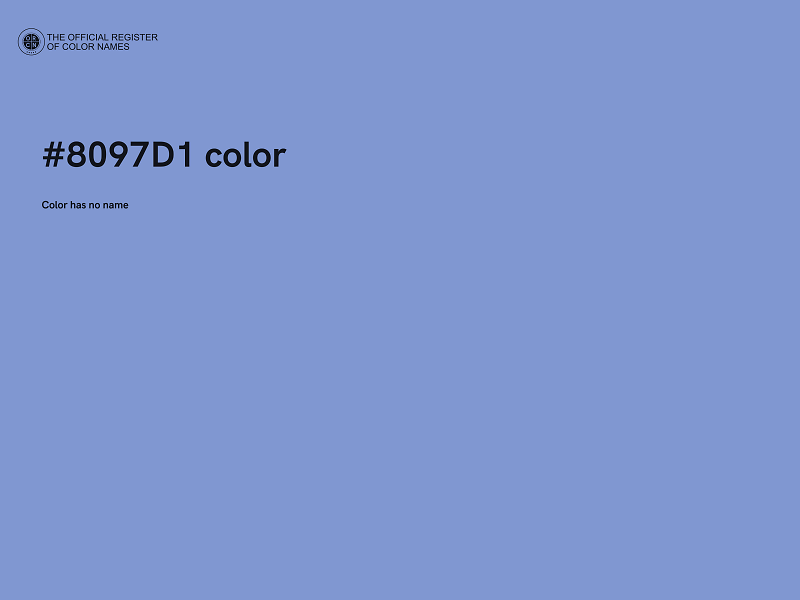 #8097D1 color image