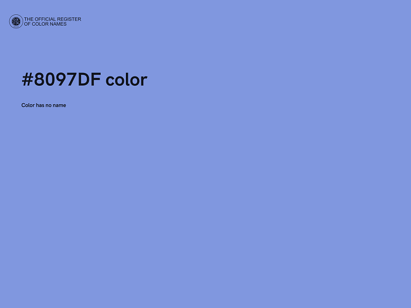 #8097DF color image