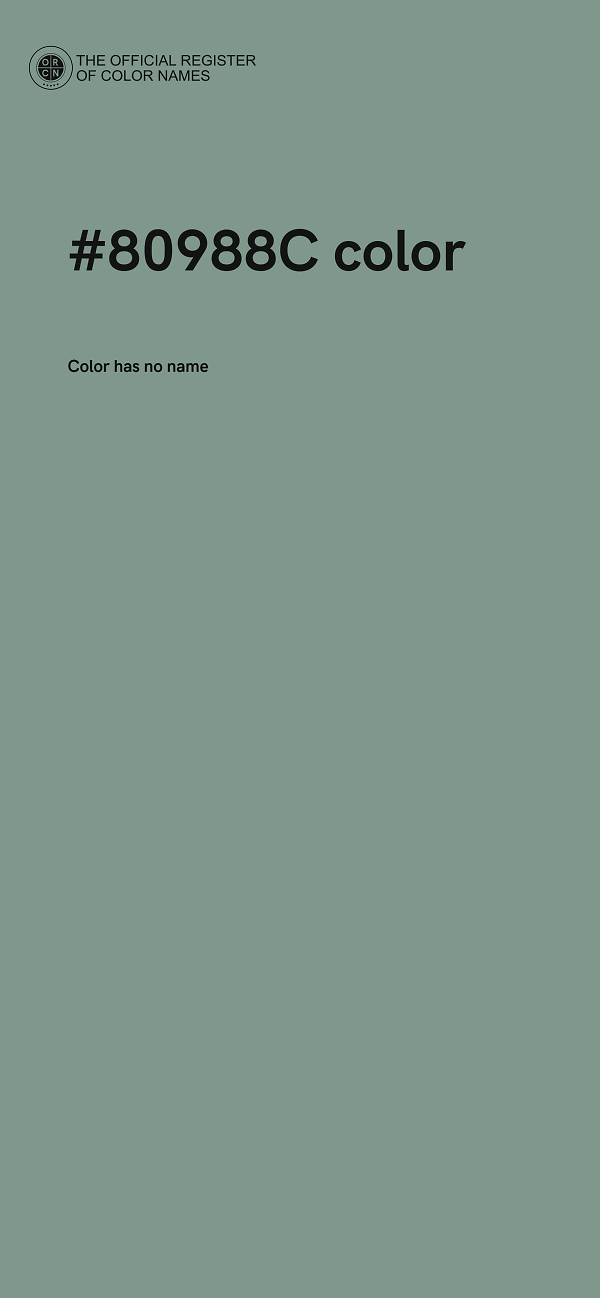 #80988C color image