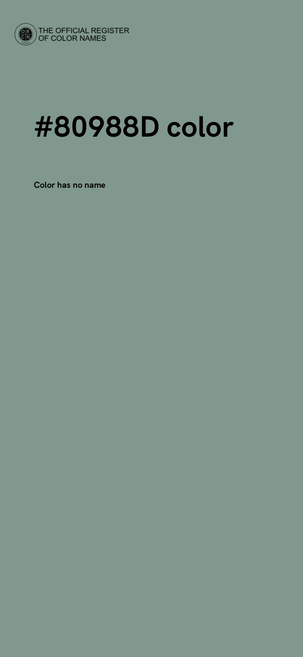 #80988D color image