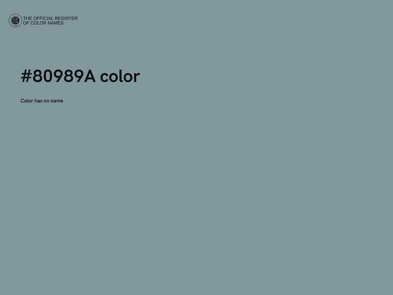 #80989A color image