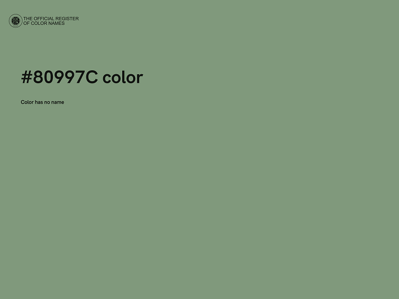 #80997C color image