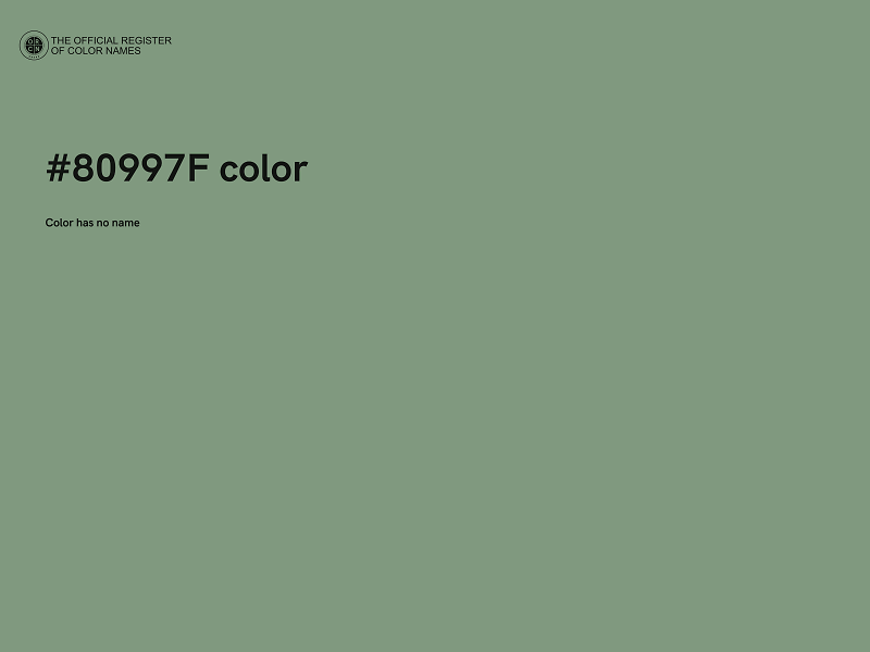 #80997F color image