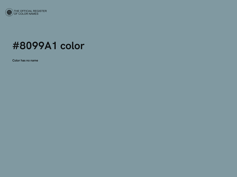 #8099A1 color image