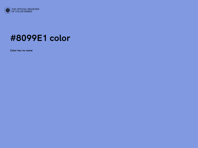#8099E1 color image