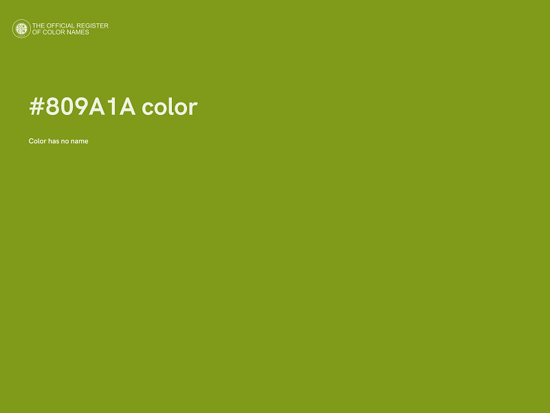 #809A1A color image