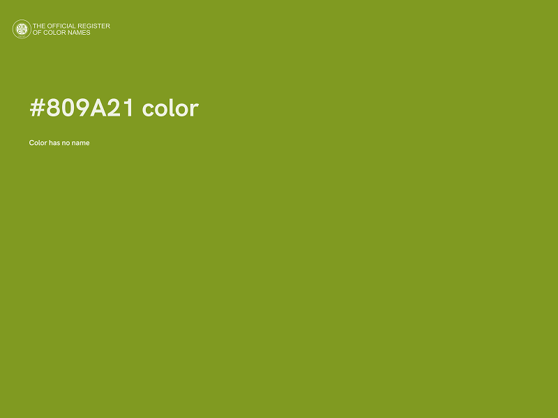 #809A21 color image