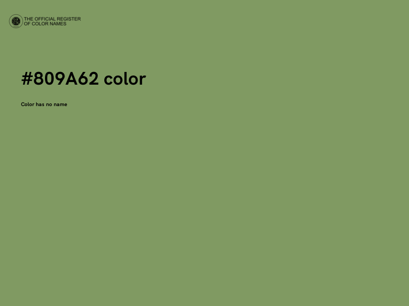 #809A62 color image