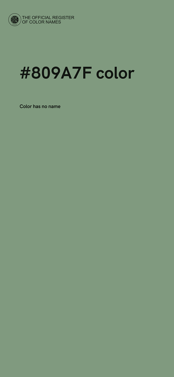 #809A7F color image