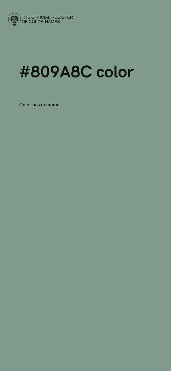#809A8C color image