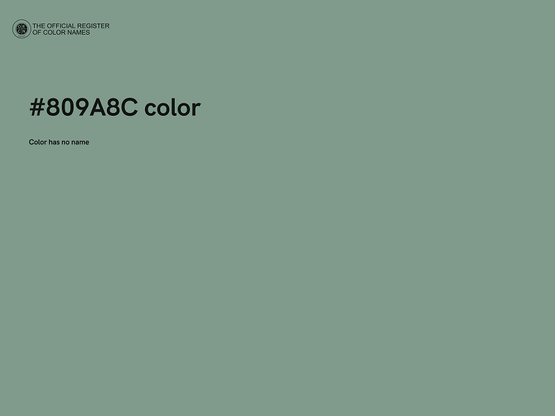#809A8C color image