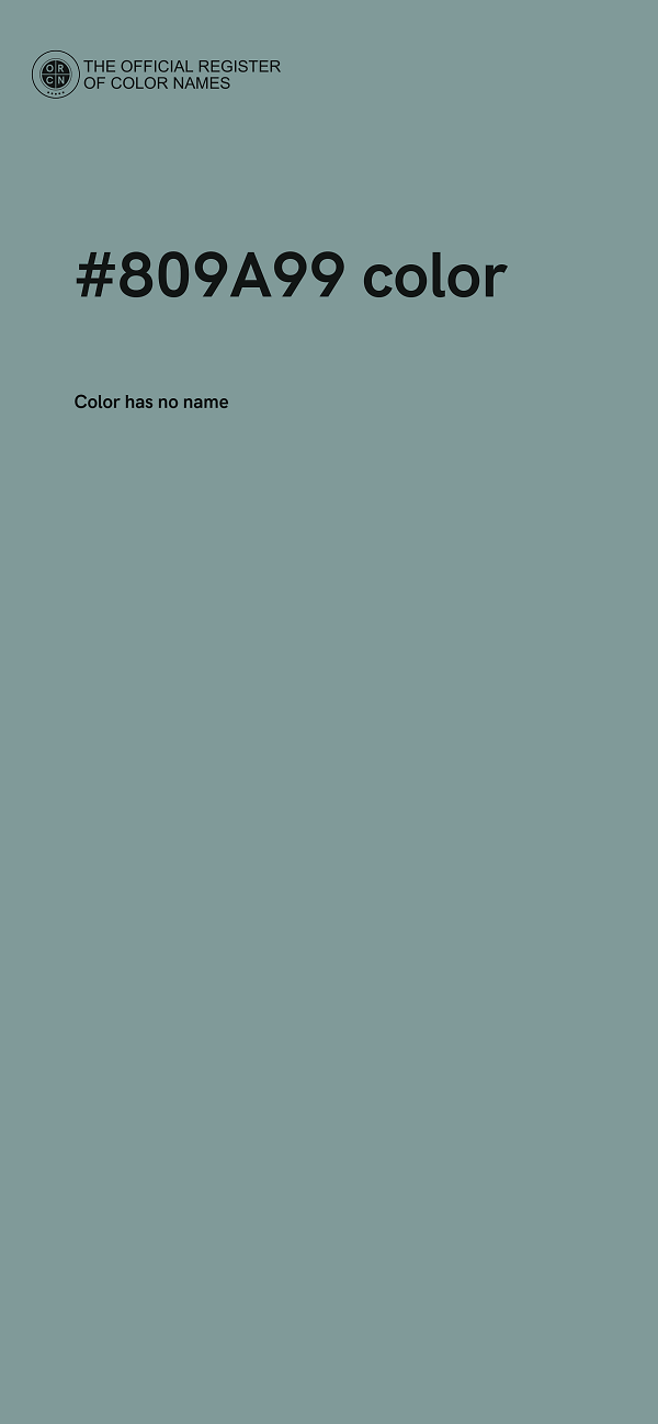#809A99 color image