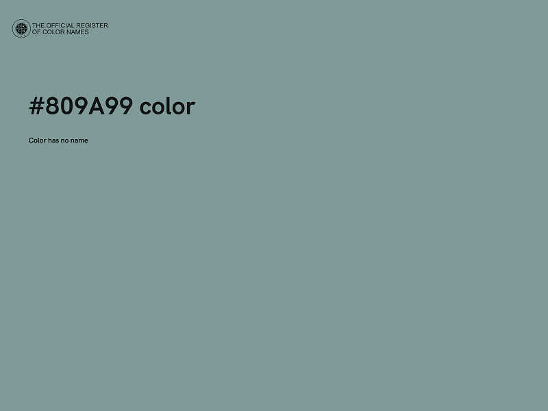 #809A99 color image