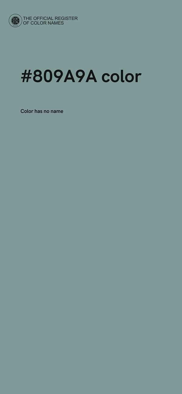 #809A9A color image