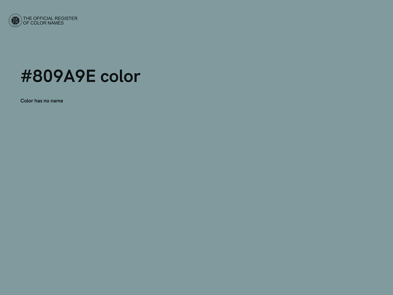 #809A9E color image