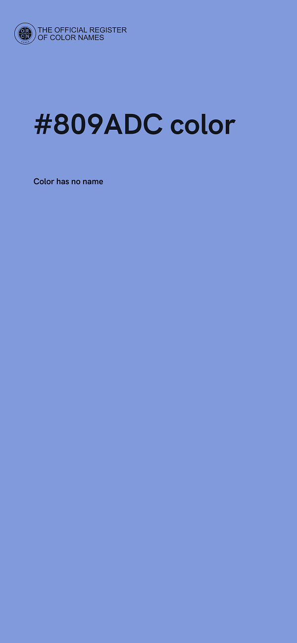 #809ADC color image