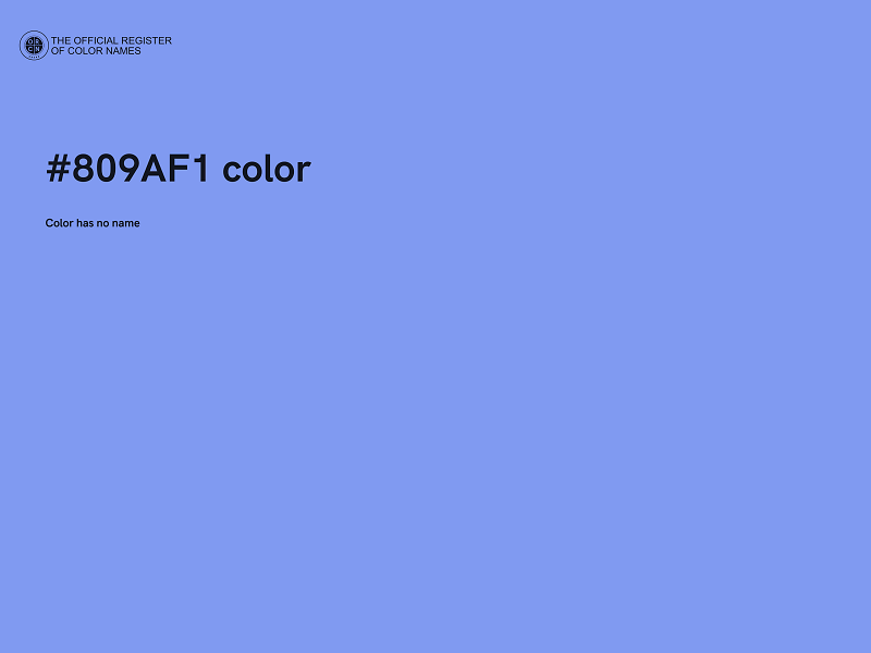 #809AF1 color image