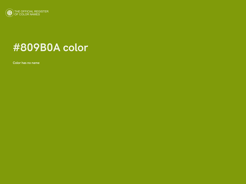 #809B0A color image