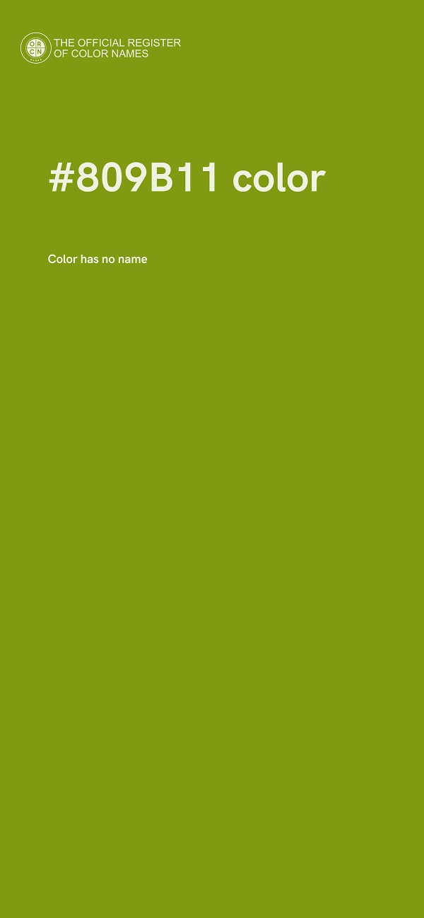 #809B11 color image