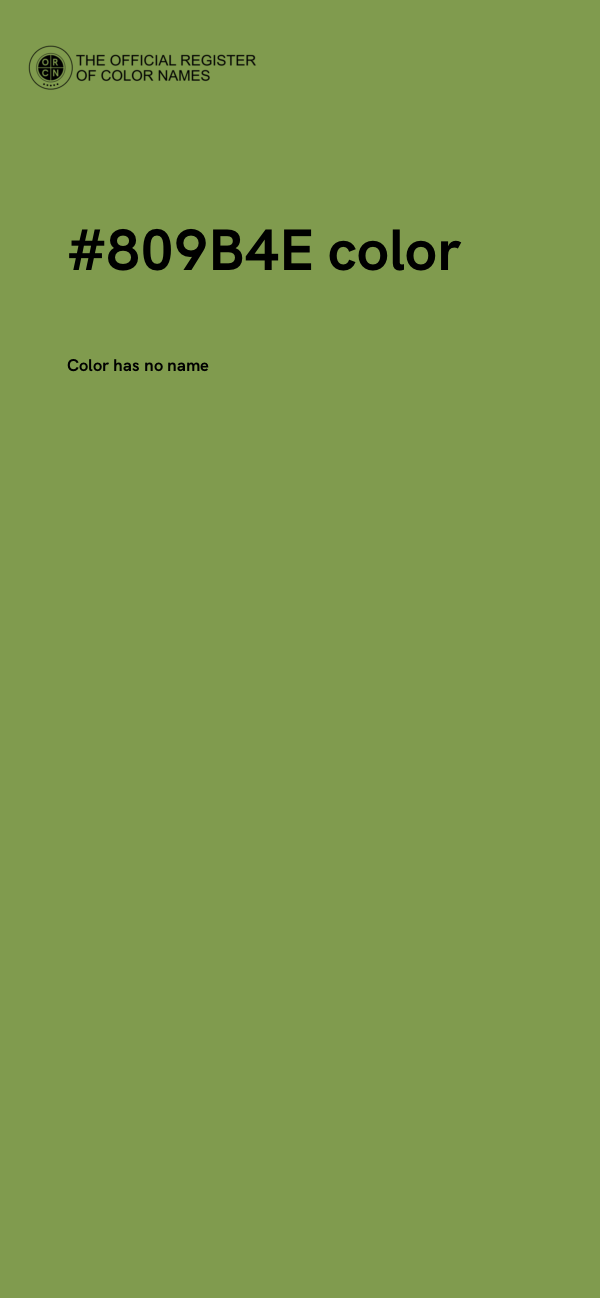 #809B4E color image