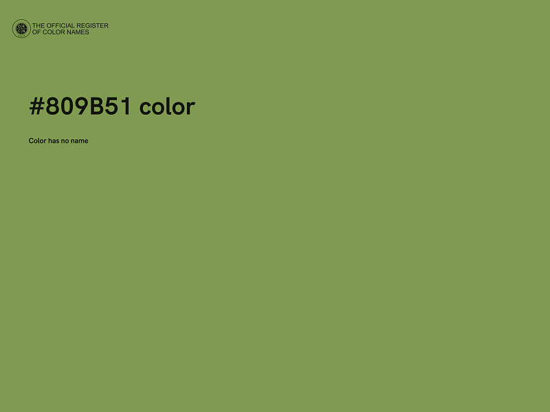 #809B51 color image