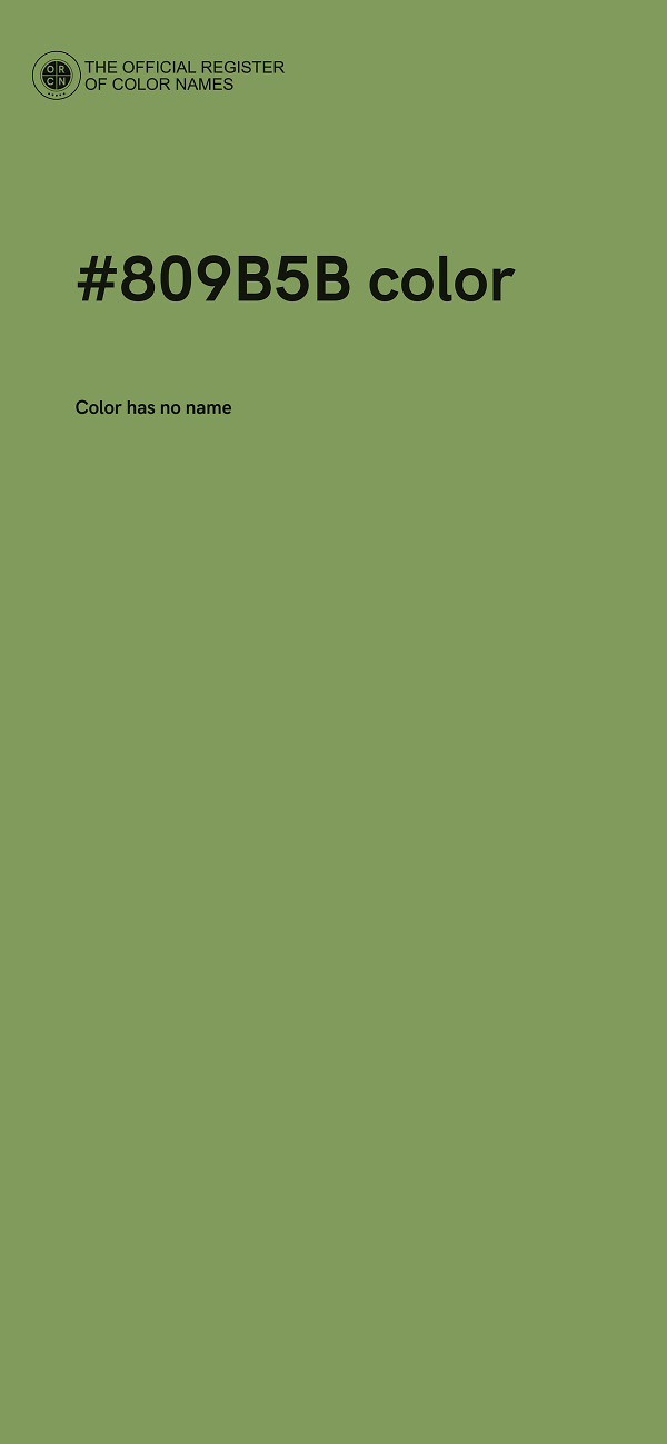 #809B5B color image