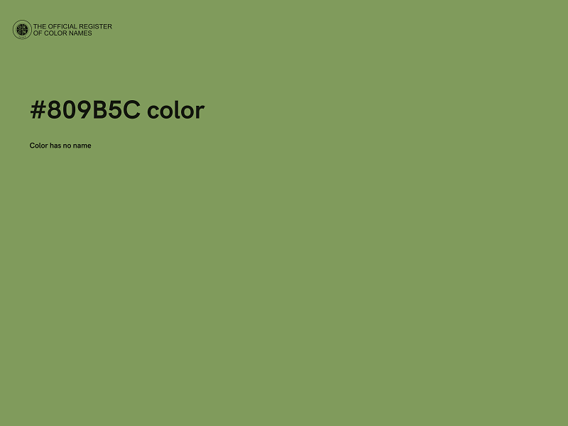 #809B5C color image