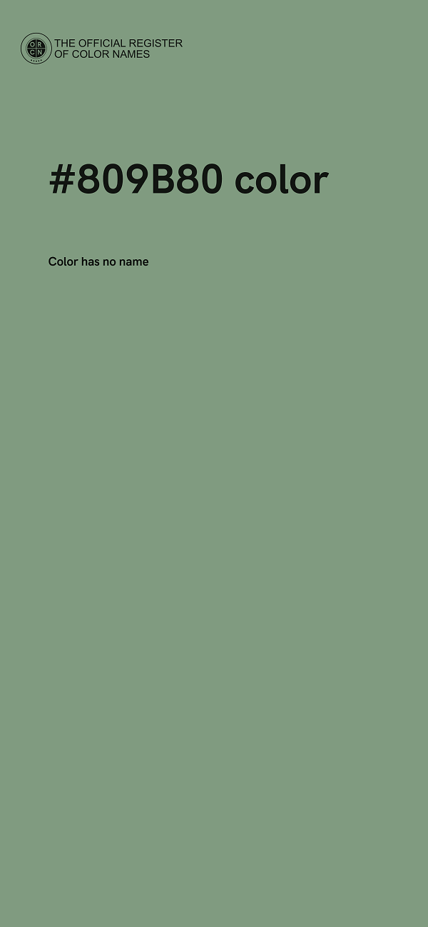 #809B80 color image