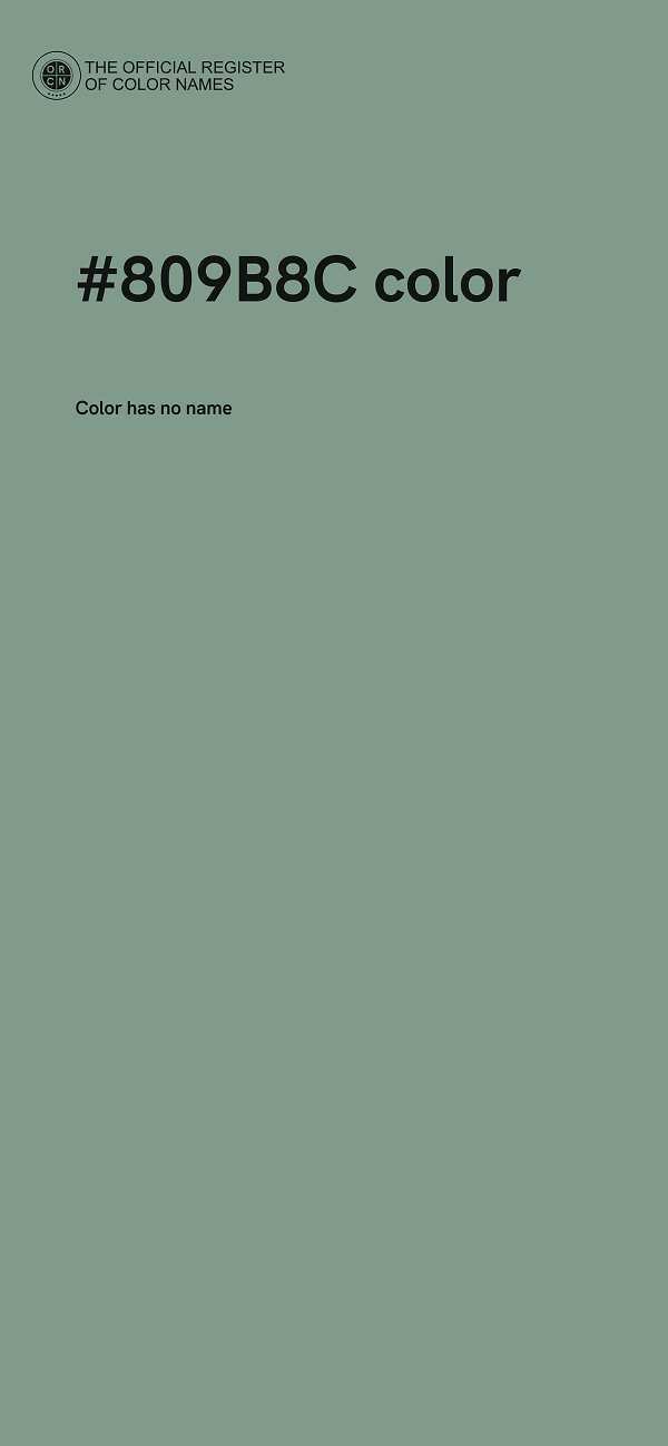 #809B8C color image
