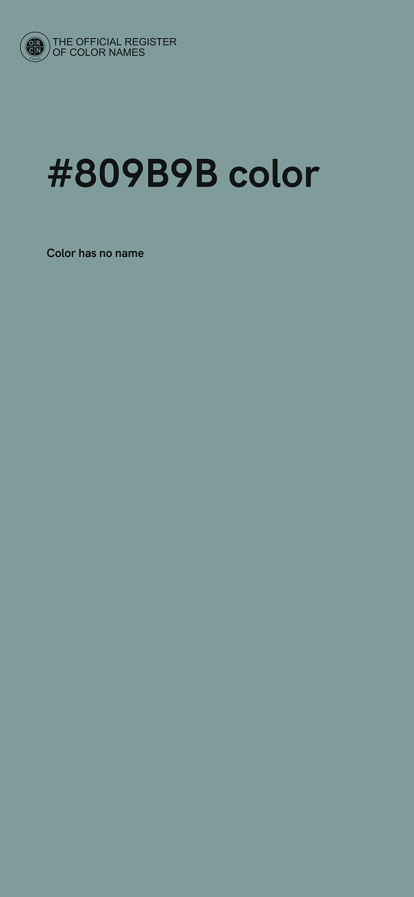 #809B9B color image