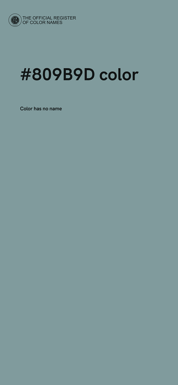 #809B9D color image