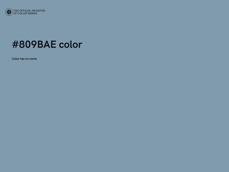 #809BAE color image