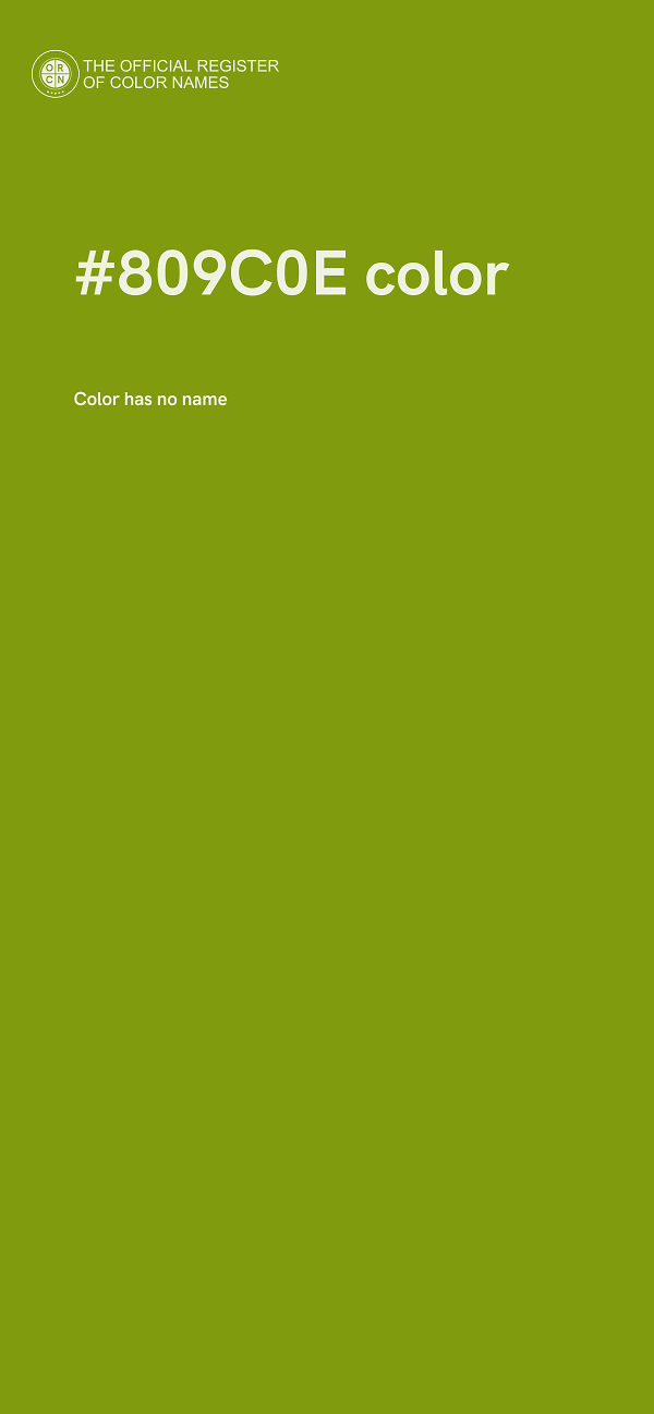 #809C0E color image