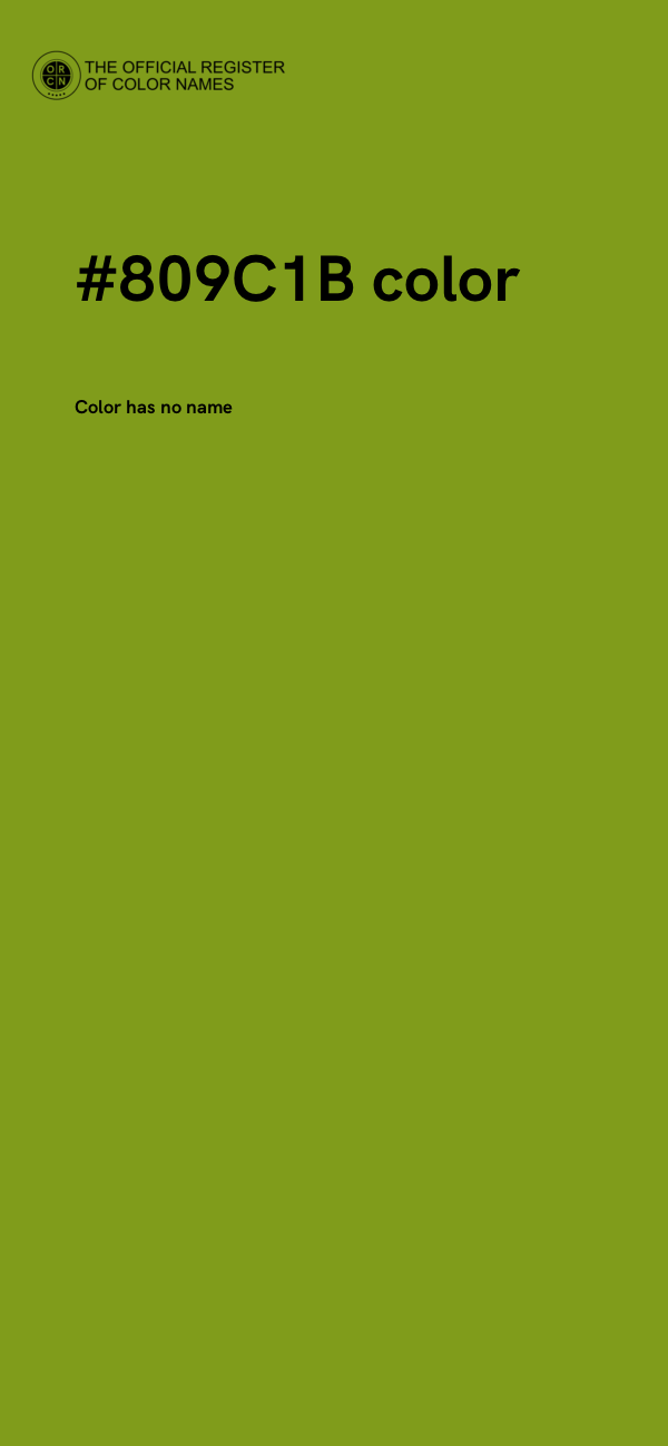 #809C1B color image