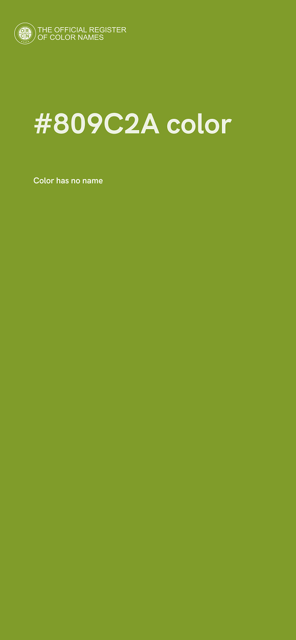 #809C2A color image