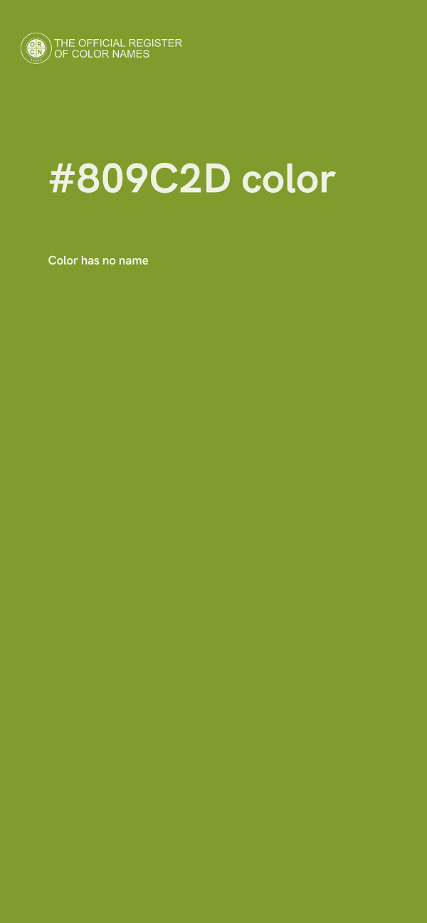 #809C2D color image