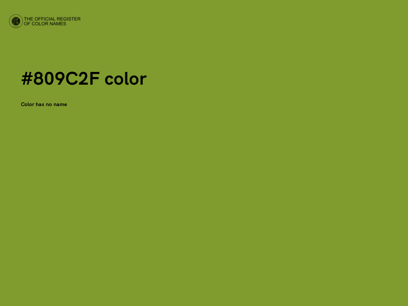 #809C2F color image