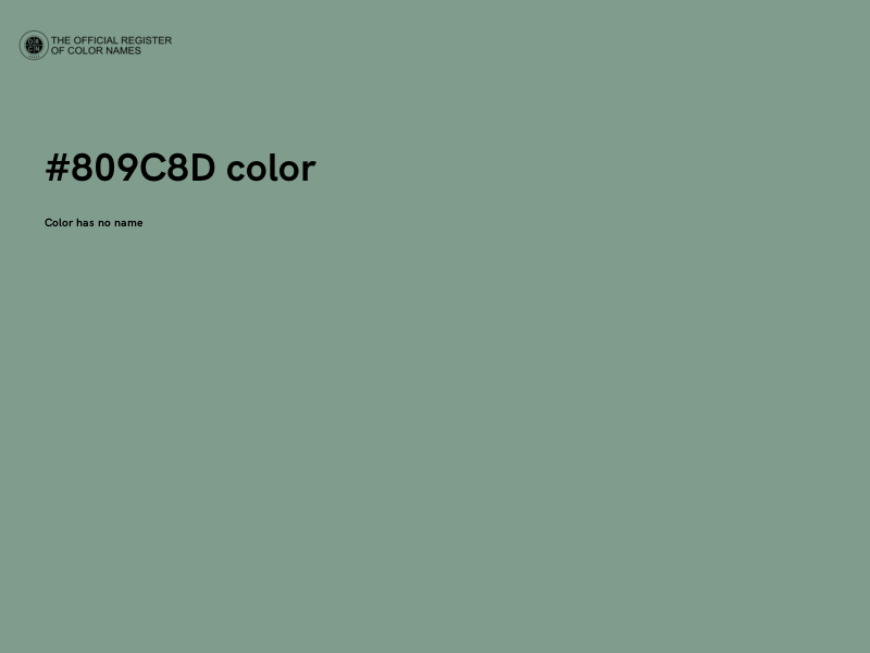 #809C8D color image